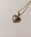 Xuping Jewelry Rose Gold Kalp Madalyon Kolye - 45 cm