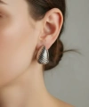 Silver Çelik Küpe 02