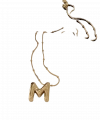ÇELİK M BALON HARF KOLYE 60 CM