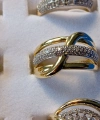 Xuping Jewelry 14K Altın Kaplama Tamtur ve Şekilli Kadın Yüzük - 8 Numara