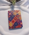Etnik Desenli Işıltılı Dikdörtgen Cep Aynası (7x1 cm)