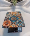 Çini Motifli Işıltılı Dikdörtgen Cep Aynası (7x1 cm)