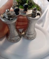 Otantik Zamak Tuz, Karabiber ve Baharat Değirmeni (11 cm)