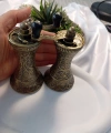 Otantik Zamak Tuz, Karabiber ve Baharat Değirmeni (11 cm)