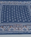 Euro Aksesuar Lacivert Desenli 90x90 cm Saten Fular