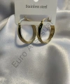 Çelik Gold Halka Küpe