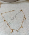 Gold Ay Yıldız Çelik Halhal