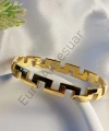 Gold Desenli Kelepçe Bileklik