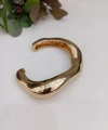Gold Renk Vip Kıvrımlı Kelepçe Bileklik