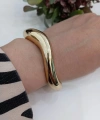 Gold Renk Vip Kıvrımlı Kelepçe Bileklik