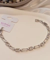 Gümüş Renk Dikdörtgen Zirkon Taşlı Vip Xuping Jewelry Bileklik