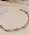 Gümüş Renk Dikdörtgen Zirkon Taşlı Vip Xuping Jewelry Bileklik