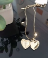 Taş Detaylı Kalp Figürlü Çelik Kolye