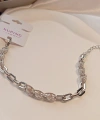 Topçuk Zincir Detaylı Xuping Jewelry Gümüş Renk Bileklik