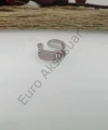 Silver Zirkon Taşlı Çelik Yüzük