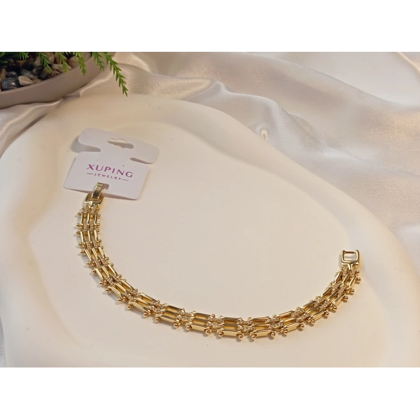 14 K Kaplama Xuping Jewelry Taşlı Bileklik