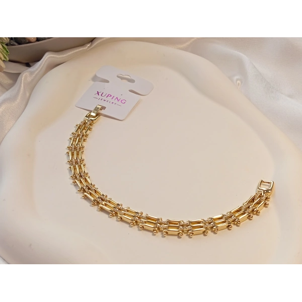 14 K Kaplama Xuping Jewelry Taşlı Bileklik