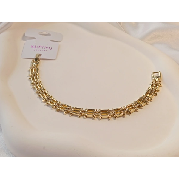 14 K Kaplama Xuping Jewelry Taşlı Bileklik