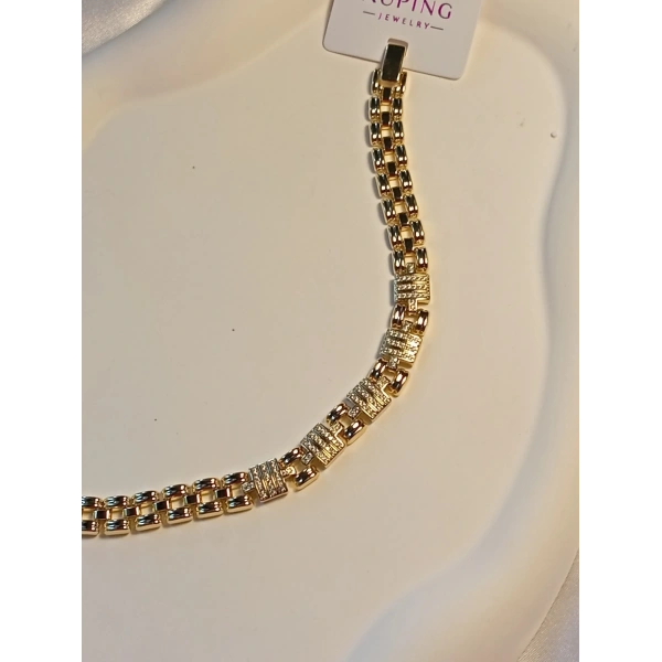 Xuping Jewelry 14 K Kaplama Şık Vip Bileklik