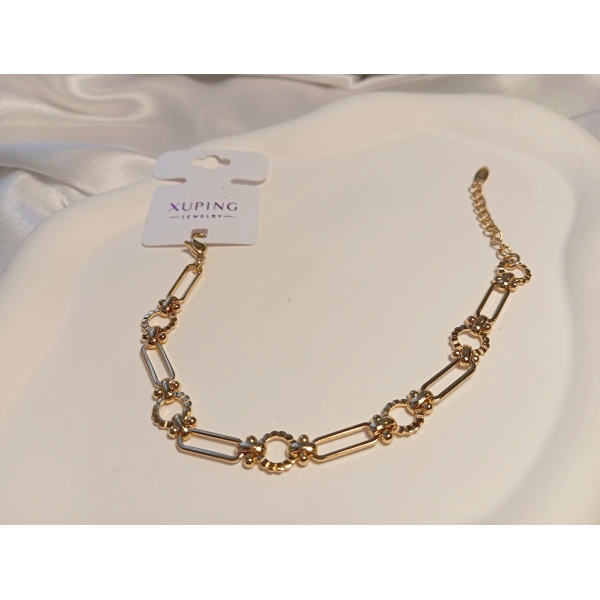 Xuping Sonsuz Döngü Rose Zincir Bileklik 17-21 cm
