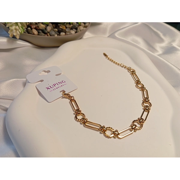 Xuping Sonsuz Döngü Rose Zincir Bileklik 17-21 cm