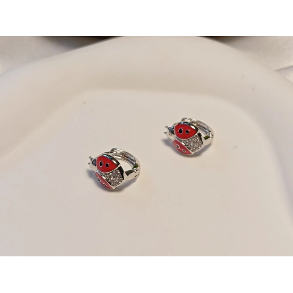 Uğur Böceği Detaylı Xuping Jewelry Çocuk Küpe