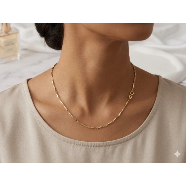 Xuping Jewelry 45 cm İnce Fantezi Zincir Kolye - Euro Aksesuar Güvencesiyle