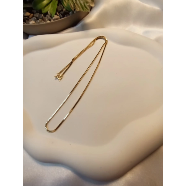 Xuping Jewelry 45 cm İnce Küp (Venetian) Zincir Kolye - Euro Aksesuar