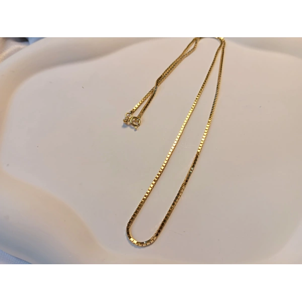 Xuping Jewelry 45 cm İnce Küp (Venetian) Zincir Kolye - Euro Aksesuar