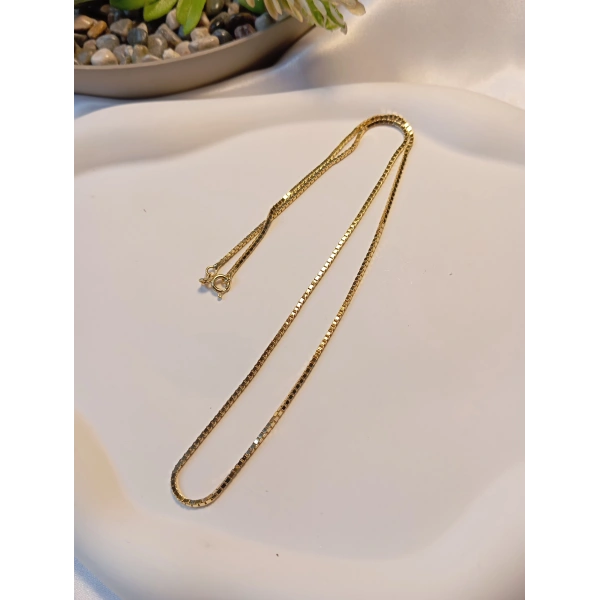 Xuping Jewelry 45 cm İnce Küp (Venetian) Zincir Kolye - Euro Aksesuar