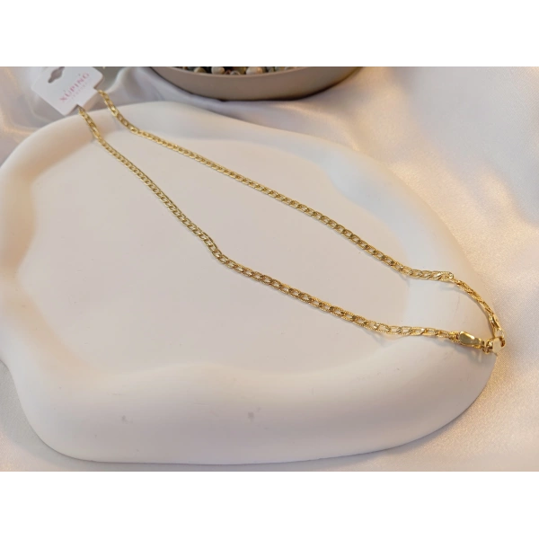 Euro Aksesuar Xuping 14 Ayar Altın Kaplama Klasik Zincir Kolye - 45 cm