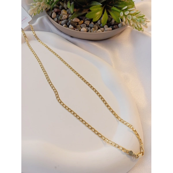 Euro Aksesuar Xuping 14 Ayar Altın Kaplama Klasik Zincir Kolye - 45 cm