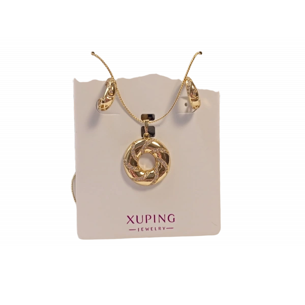 14 K Kaplama Kolye Küpe Seti - Xuping Jewelry