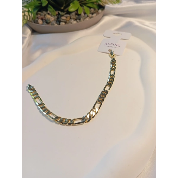 14 K zincir Detaylı Xuping Jewelry Bileklik