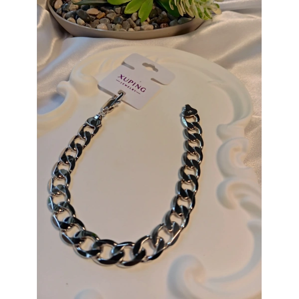 Silver Xuping Jewelry Unisex Bileklik