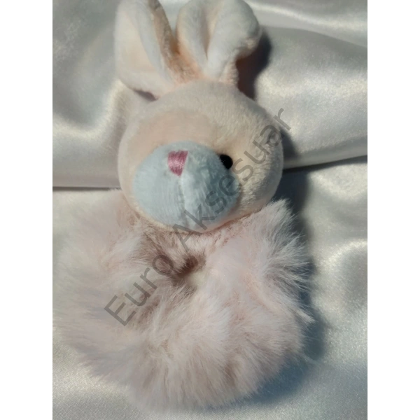 Açık Pembe Tavşanlı Lastikli Toka