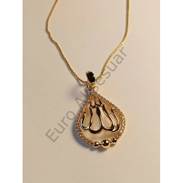 Allah Yazılı Vip Kolye