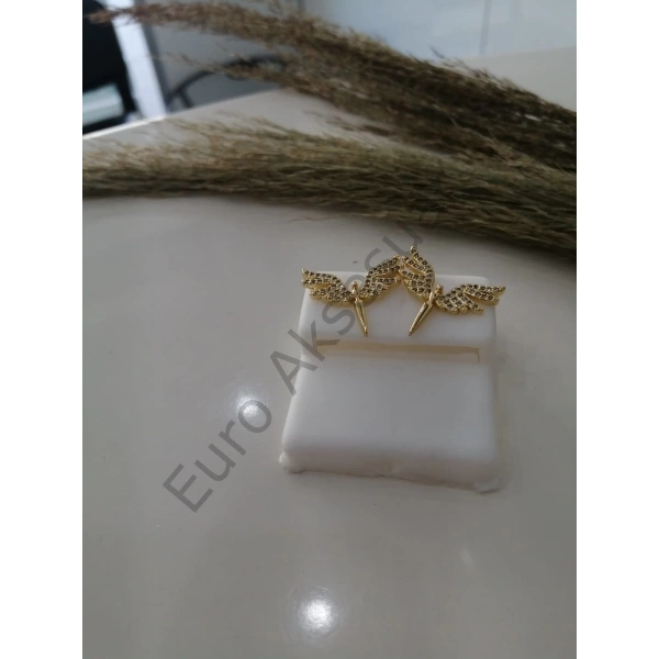 Anka Kuşu Figürlü Çelik Küpe