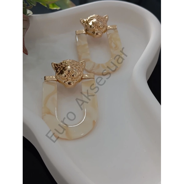 Aslan Detaylı Özel Seri Küpe