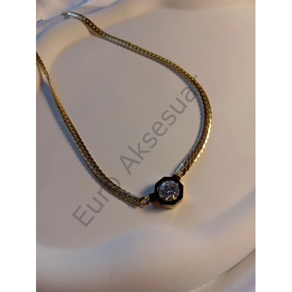 ÇELİK BALIKSIRTI MODEL KOLYE