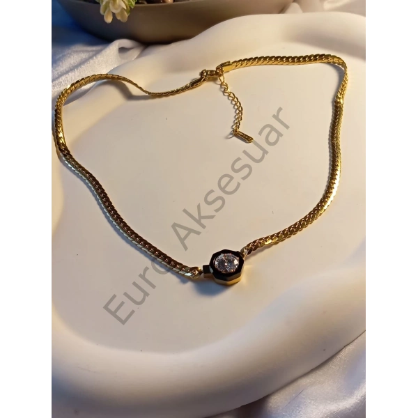 ÇELİK BALIKSIRTI MODEL KOLYE