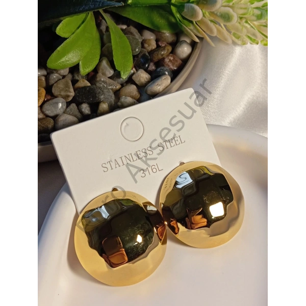 Çelik Büyük Boy Küpe