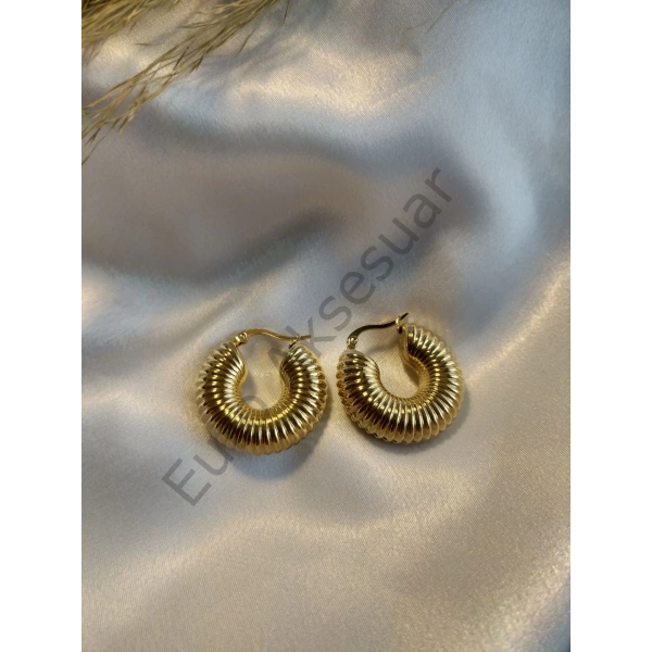 Çelik Çizgili Boru Küpe