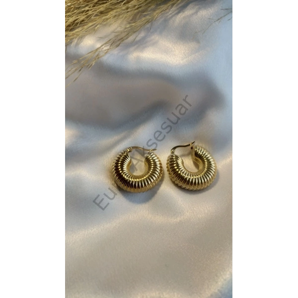 Çelik Çizgili Boru Küpe