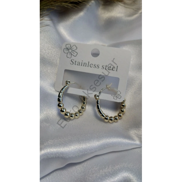 Çelik Dorikalı Küpe