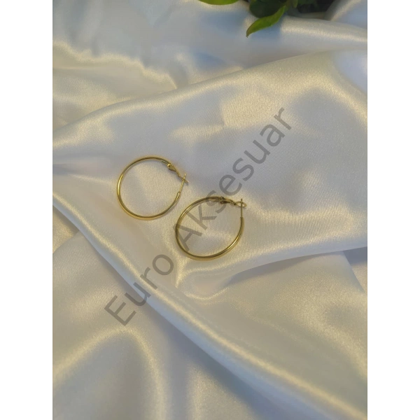 Çelik Halka Küpe 01