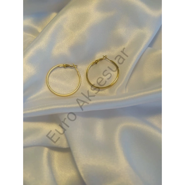 Çelik Halka Küpe 01