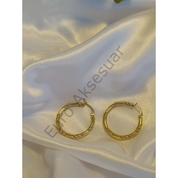 Çelik Halka Küpe 2