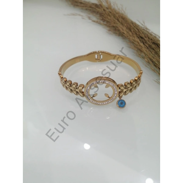 Çelik Çeyrekli Kelepçe Bileklik