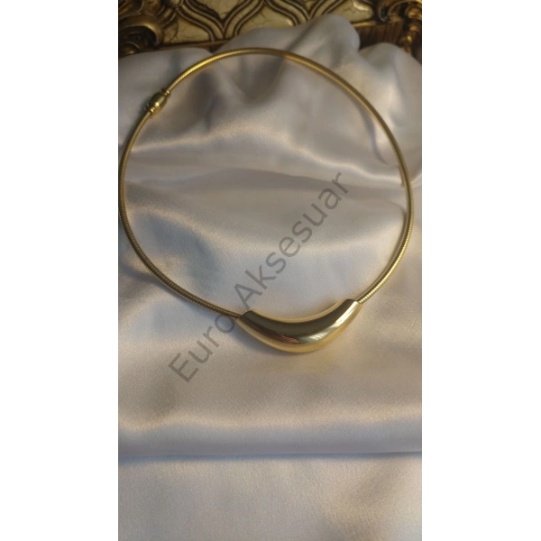 Çelik Plaka Detaylı Kolye